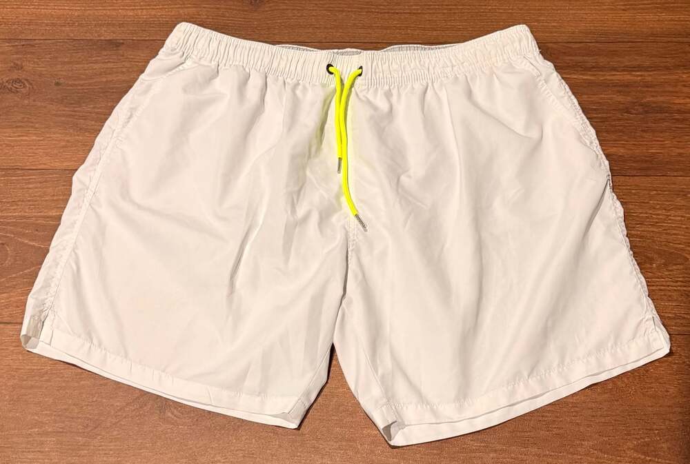 YnimioAOX Men's White Quick Dry Swim Trunks Size US 42